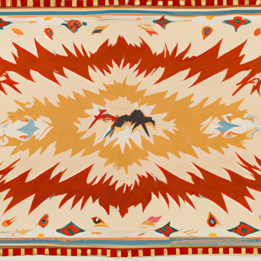 Contemporary Style Vintage Native American Floor Area Rugs