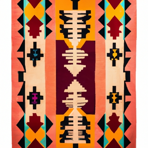 Elegant Artisan Southwestern Design Rug