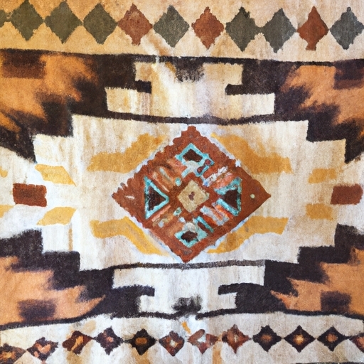 Chic Handcrafted Southwestern Design Rug for Home
