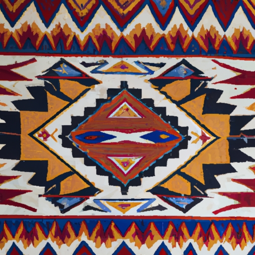 Artistic Handmade Southwestern Rug