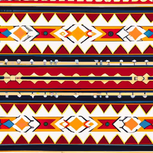 Colorful Handcrafted Southwestern Area Rug