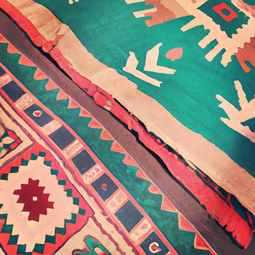 vintage aztec tribal rugs