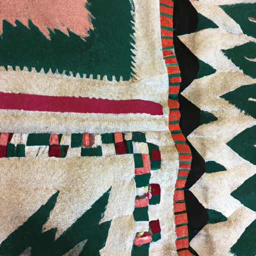 vintage handmade Southwest rug